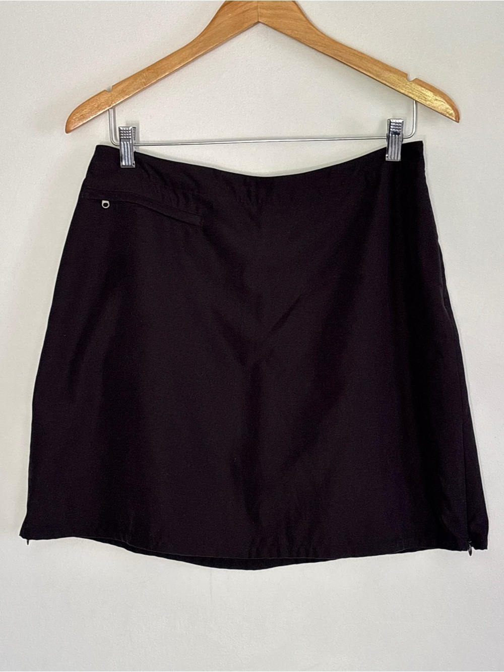 Patagonia Women’s Black Skort Mini Skirt with Pockets Size 12 Outdoor Casual